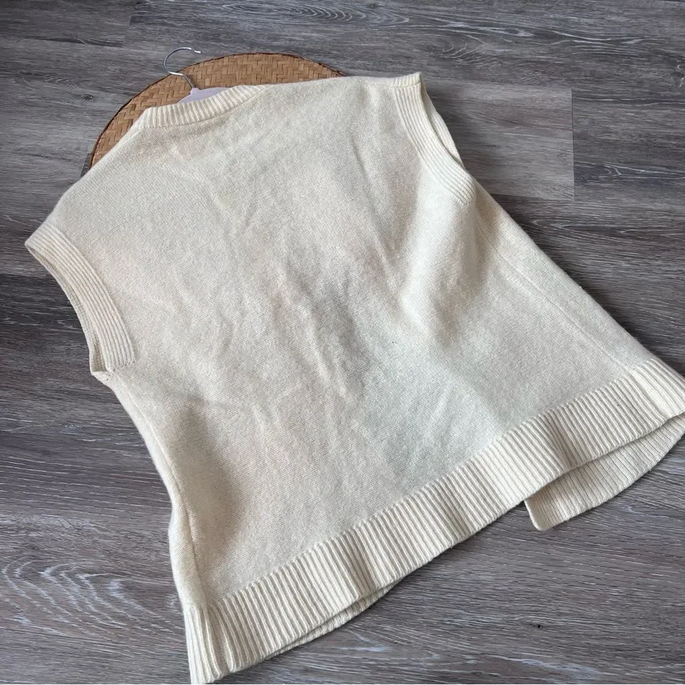 Vintage 80’s embroidered sleeveless cardigan vest cottagecore dainty floral - Picture 3 of 7